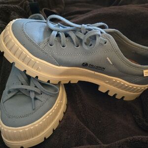 Palladium Light Blue Canvas Shoes